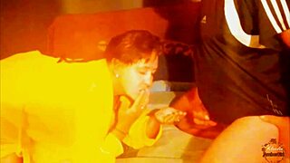 Full mouth after solo masturbation session