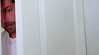 Secretive milf rides hard in bathroom, bent over for doggystyle