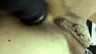 Intense anal plug thrusts deliver shocking vibrations