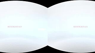 Detailed Pov Of Alyx Star Meditating With Vibrator