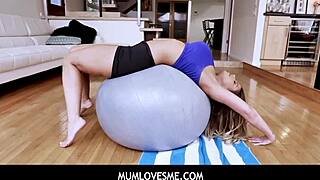 Yoga Babe Stretches for Guy, Getting Anal Fucked