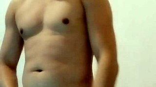 Exploring self-pleasure in a friend's space during a homemade massage session