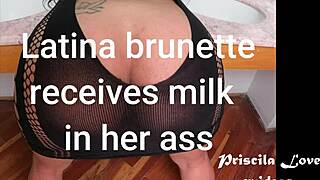 my hot latina brunette neighbor takes my cum in doggy