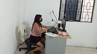 Neighbor Teases With Horny Ass Shake On Camera