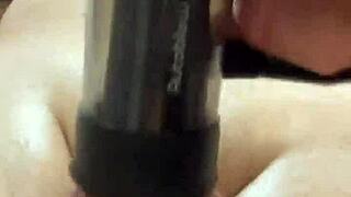 hey, check out this cock milking teaser with vacuglide by autoblow, it's intense