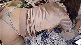 french amateur doggystyle fuck satin lingerie clothed sex blowjob rimjob