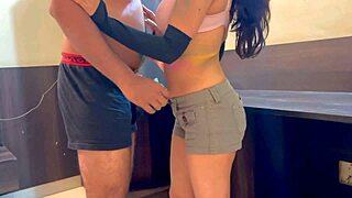 Hot sexy bhabhi gets holi colors and gives best blowjob then pussy fuck