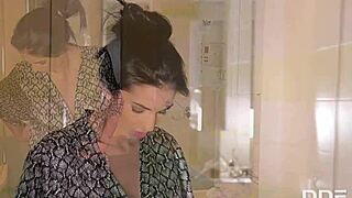 Voluptuous lesbians antonia sainz and foxxi black fill pinks with sex toys in a contrasting scene