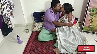 Armpit kissing and spit play with condom blowjob close up