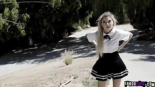 Virgin teen takes anal for first time