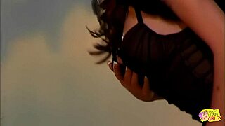 Cosplaying brunette angel deflowers girl with fingers and tongue