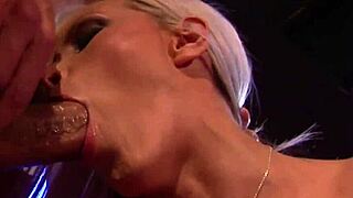 blonde slut model fucked hard in nylons