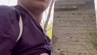 my kinky easter humiliation and bdsm orgasms in forest