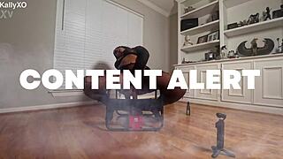 Busty Ethiopian Babe Uses Dildo on Her Wet Pussy in Solo Session