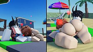 Teasing Beach Day Fun