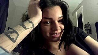 hot girl shows her figure