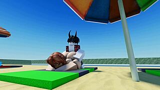 Teasing Beach Day Fun