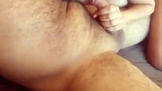 Hot teen slut sucks cock and flashes wet pussy!