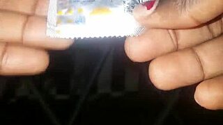 preparing my penis with ice for pussy pounding.