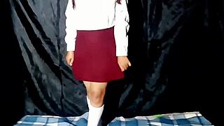 I convinced her to masturbate until orgasm for me.