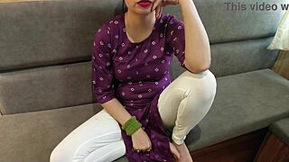 Indian Woman Rides Hard in Dirty Talk