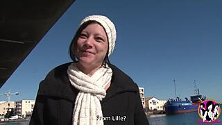 Hot bitch caro exposes herself in public before getting fucked hard outdoors.