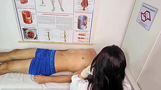 nurse makes patient get very hard erection in hospital