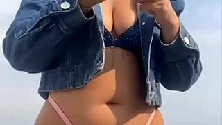 She left him hard just to grab and feel the size