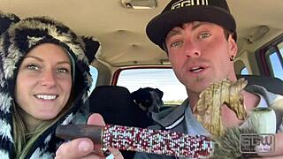 Fucking And Sucking Outdoors In Public With Big Cock And Cumshot In Pov