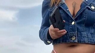 She left him hard just to grab and feel the size