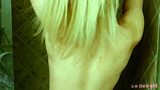 Gorgeous Blonde Took A Shower