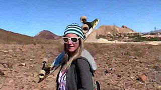 Fucking And Sucking Outdoors In Public With Big Cock And Cumshot In Pov