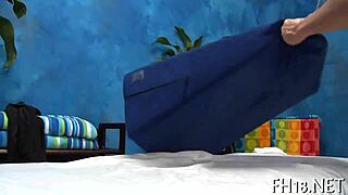 In nature's garb, erotic massage feels amazing!