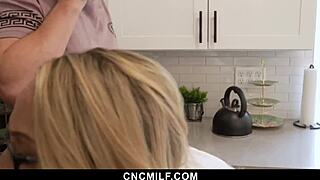 Blonde Milf Offers Special Hospitality To Lucky Guest