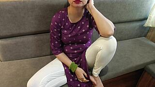 Indian Woman Rides Hard in Dirty Talk