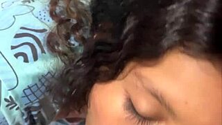 Petite girl fucks a black cock and gets covered in cum