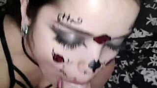 O wellington prado recebeu um boquete profundo no pau grande cheio de veias e lambuzou meu rosto com porra - completo no red