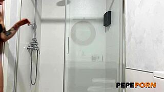 Not even in the shower, she craves more heat