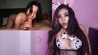 Young Russian with big natural tits takes rough anal