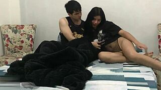 Skinny girl sucks and rides cock in homemade fuck