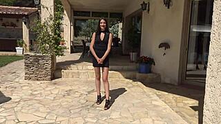 Candie Reigns in Gangbang with Double Penetration Outdoors