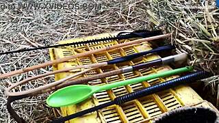 dominatrix mistress april dominates in the rosen garden part 3