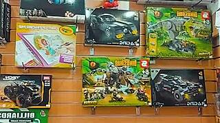 im at the toy store browsing fun items