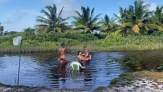 Watch wife FUCKED in hair, cuckold cries!