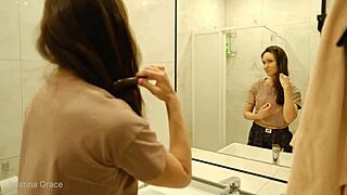 kristinas morning shower barefoot routine