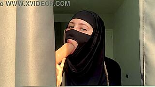 Slutty Muslim Deepthroat Teacher Moans Loudly