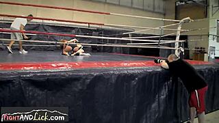 I passionately wrestle European lesbians