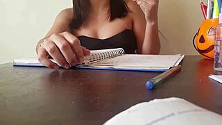 Latina babe visits and flashes shaved pussy under skirt 😏