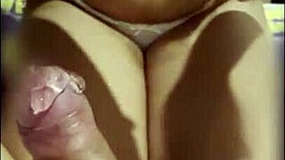 asian thai teen gives boyfriend handjob after cumshot