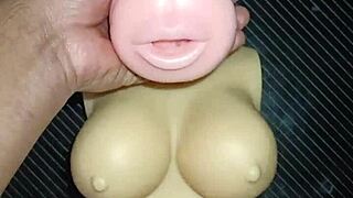 Wow, Trio Blows Doll And Fucks Anal From Mouth To Ass Cum On Tits!